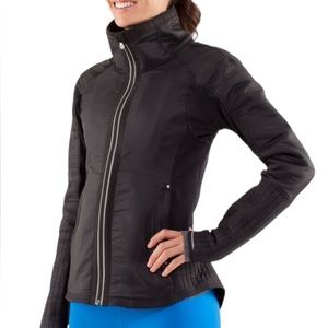 Lululemon Run Bundle up Black Jacket Size 6